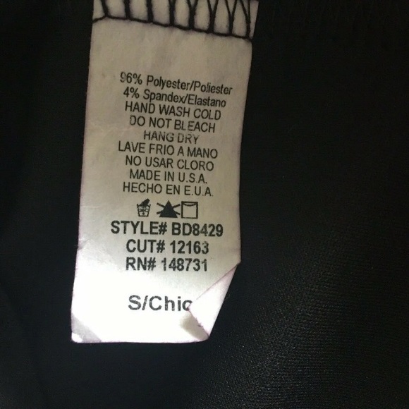 Blue Bush Bodycon Black Mini Dress Halter Stretchy - Picture 7 of 9